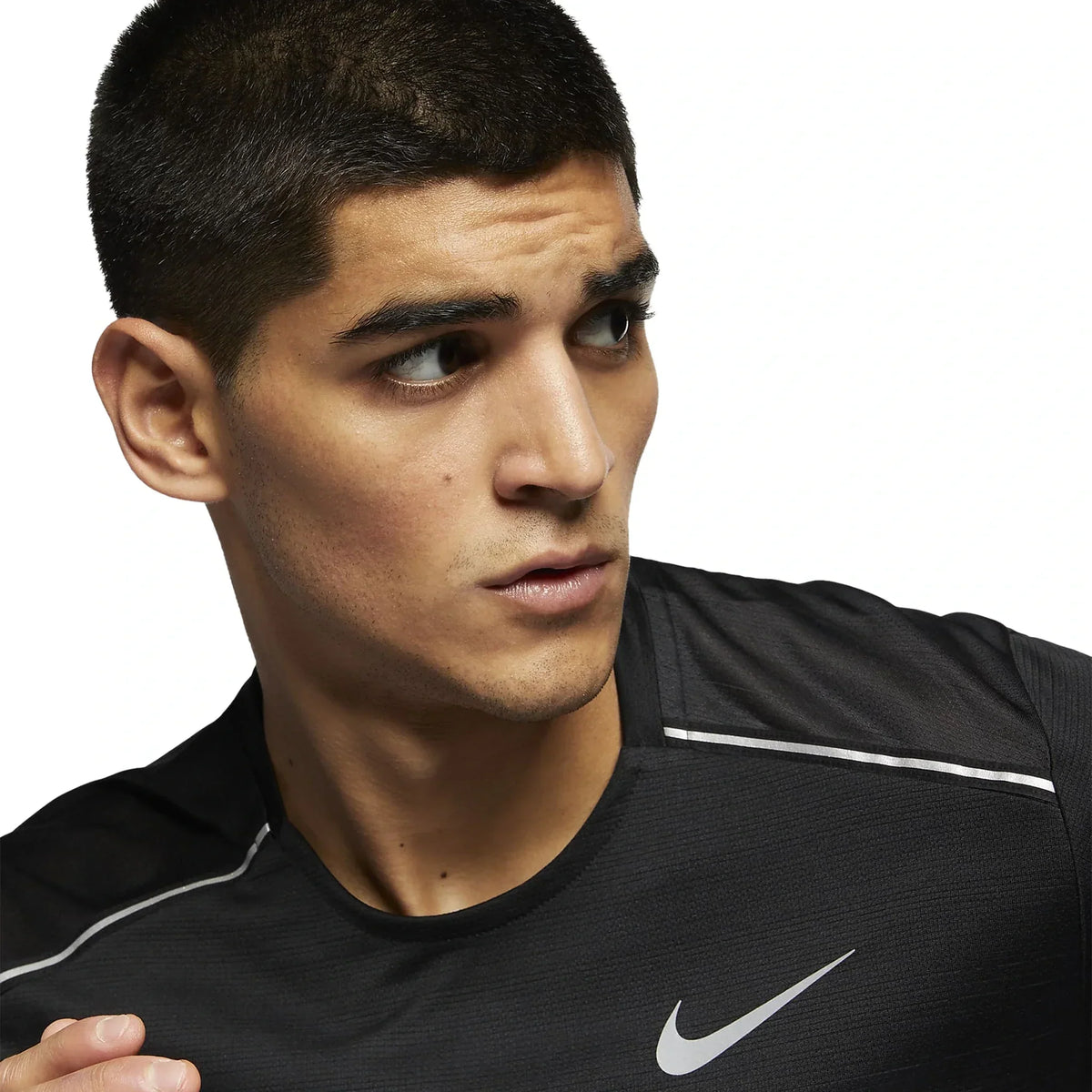 Nike Dri-FIT 1.0 Black Miler Running T-Shirt
