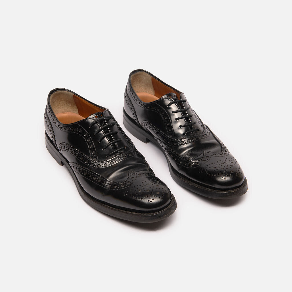 Church's Black Leather Oxfords Shoes
