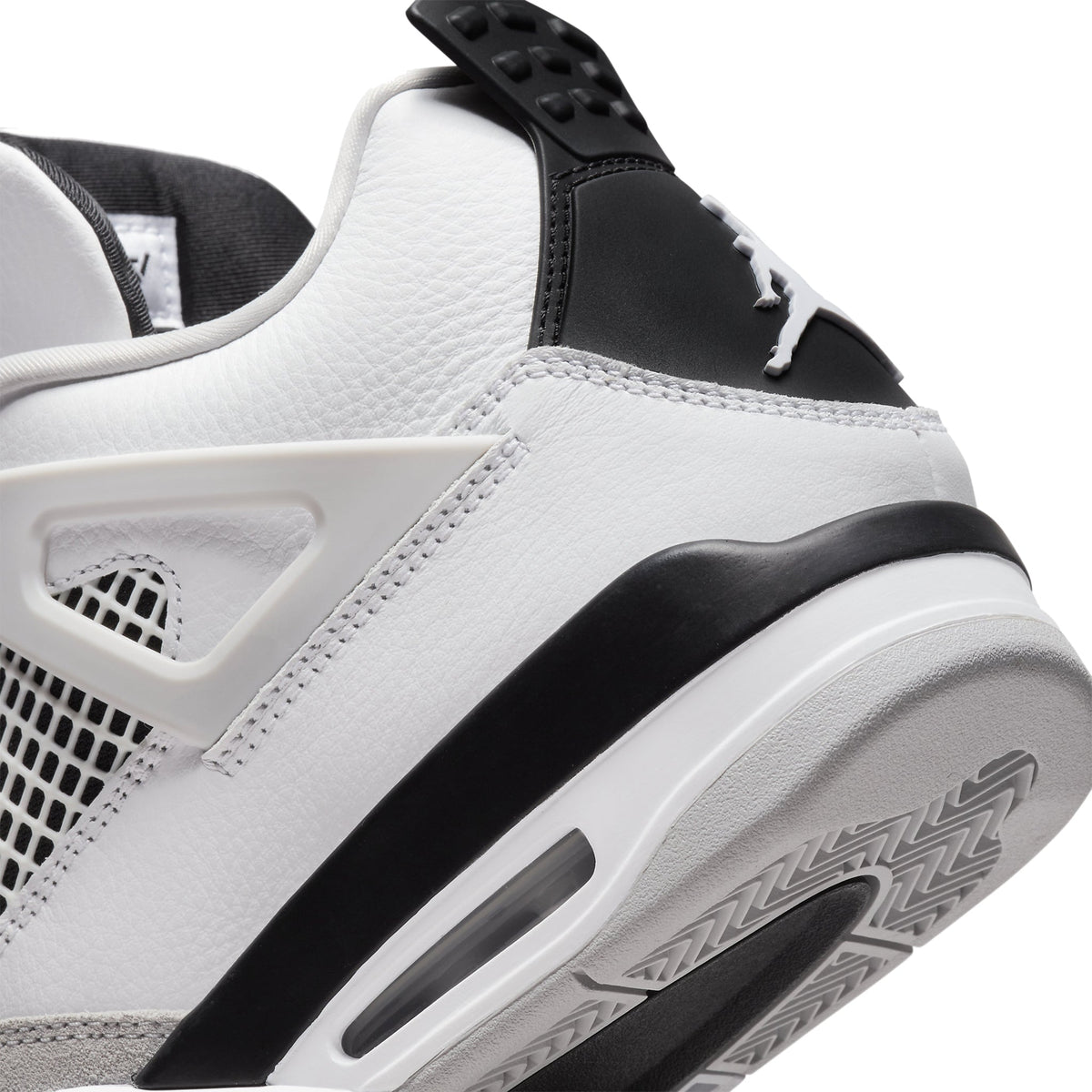 Air Jordan 4 Retro Military Black Sneakers - White