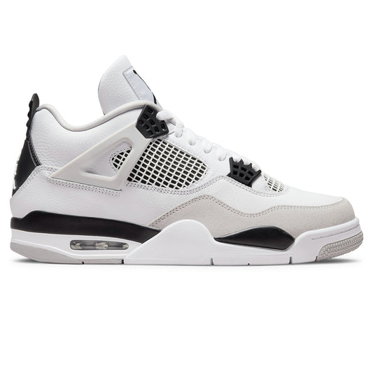Air Jordan 4 Retro Military Black Sneakers - White